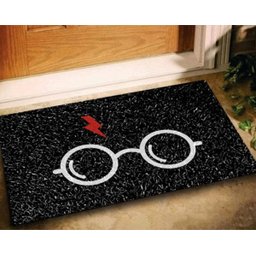 Tapete Capacho Vinil Geek Harry Potter - 60x40 (Oculos) - 1