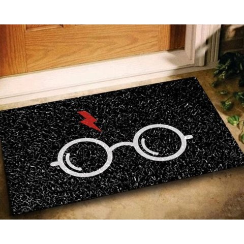 Tapete Capacho Vinil Geek Harry Potter - 60x40 (Oculos)