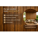 Ver mais imagens de Painéis Ripados WPC 9mm Tabaco 290x15cm - Revestimento Decorativo Parede Sala Quarto Cozinha