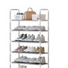 Sapateira Organizador Inox com 5 Prateleiras para 15 Pares Rack Multiuso Lavanderia e Banheiro Quart - 1