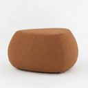 Ver imagem 2 de Puff Orgânico Decorativo 75cm Orbis Bouclé Terracota - Nexta Casa