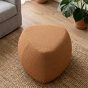 Ver imagem 1 de Puff Orgânico Decorativo 75cm Orbis Bouclé Terracota - Nexta Casa