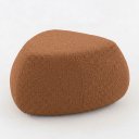 Ver imagem 7 de Puff Orgânico Decorativo 75cm Orbis Bouclé Terracota - Nexta Casa