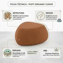 Ver imagem 3 de Puff Orgânico Decorativo 75cm Orbis Bouclé Terracota - Nexta Casa