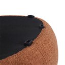 Ver imagem 6 de Puff Orgânico Decorativo 75cm Orbis Bouclé Terracota - Nexta Casa