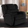 Poltrona do Papai Reclinável Napoli Glider Giratória Massagem Pu Preto Fh1 - 7