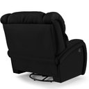 Ver imagem 5 de Poltrona do Papai Reclinável Napoli Glider Giratória Massagem Pu Preto Fh1
