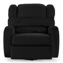 Ver imagem 3 de Poltrona do Papai Reclinável Napoli Glider Giratória Massagem Pu Preto Fh1