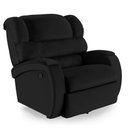 Ver imagem 1 de Poltrona do Papai Reclinável Napoli Glider Giratória Massagem Pu Preto Fh1