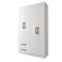Ver imagem 2 de Guarda Roupa Recife Gold 4 Pts Branco - Leifer