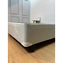 Ver imagem 3 de Cama Box Queen Bipartida 79 Diversas Cores (158x198x40):suede Bege/queen