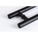 Ver imagem 3 de Puxador H Tubular 32mm x 300mm x 450mm Inox Preto