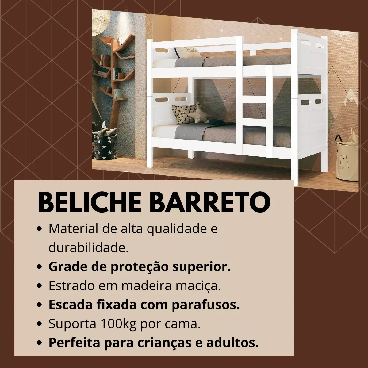 Ver imagem 3 de Beliche Jaspe Duas Camas com Colchões D20 Premium Branco