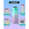 Kit 3 Garrafas Squeeze Motivacional Água Suco Chá 2 Litros 900 ml 300 ml - 4