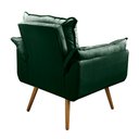Ver imagem 3 de Kit 2 Poltronas Decorativa Opala Pés Palito - Veludo Verde