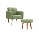 Ver imagem 2 de Kit Poltrona Decorativa Havana + Puff Boucle Oliva F-494
