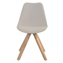 Kit 6 Cadeiras de Jantar Design Saarinen Wood Base Madeira Lívia R02 Nude - Mpozenato - 7