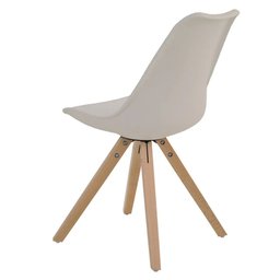 Kit 6 Cadeiras de Jantar Design Saarinen Wood Base Madeira Lívia R02 Nude - Mpozenato - 8