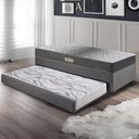 Ver imagem 3 de Bicama Box Solteiro Linho 88x188x28 Cm com Colchão Dual Firm Espuma Ecoflex