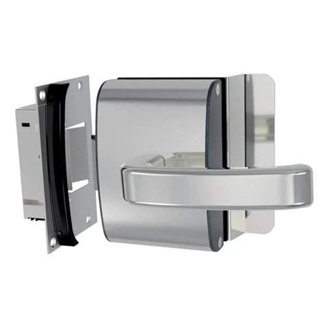 Fechadura Elétrica p/ Porta de (Vidro/Alvenaria) Aço Inox - Agl PV200R1E - Abertura Externa