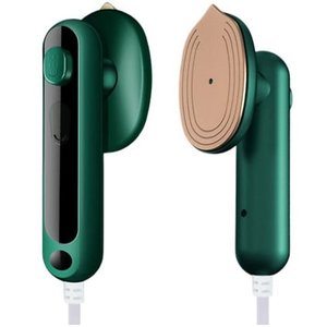 Mini Ferro de Passar Roupa a Vapor Portátil Viagem Cor Verde