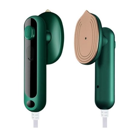 Mini Ferro de Passar Roupa a Vapor Portátil Viagem Cor Verde