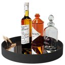 Ver imagem 1 de Bandeja Andiroba Luxo Redonda Espelhada Jb Bechara Cor Preto