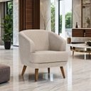 Ver imagem 1 de Poltrona para Sala de Estar Pés em Madeira Tamara