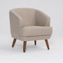 Ver imagem 2 de Poltrona para Sala de Estar Pés em Madeira Tamara