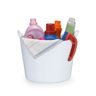 Balde Flexivel Cesto Multiuso Branco Roupa Brinquedos 20l - 1