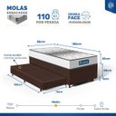 Ver imagem 5 de Cama Box com Auxiliar + Colchão de Molas Ensacadas Double Face Essence Probel Solteiro 88cm