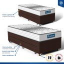 Ver mais imagens de Cama Box com Auxiliar + Colchão de Molas Ensacadas Double Face Essence Probel Solteiro 88cm