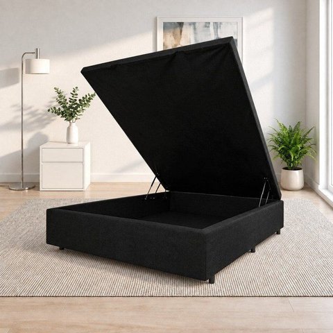 Base Box Baú Padrão Viúvo Linho 1,28x1,88