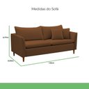Ver imagem 3 de Sofá 2 Lugares Retrô 164cm Veludo Kassia