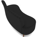 Ver imagem 4 de Sofá Chaise Living 2 Lugares 160cm para Sala Cayman K01 Veludo Preto