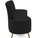 Ver imagem 2 de Sofá Chaise Living 2 Lugares 160cm para Sala Cayman K01 Veludo Preto