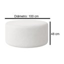 Ver imagem 5 de Puff Redondo Cartagena 1 Metro Boucle - 7 Decor Branco