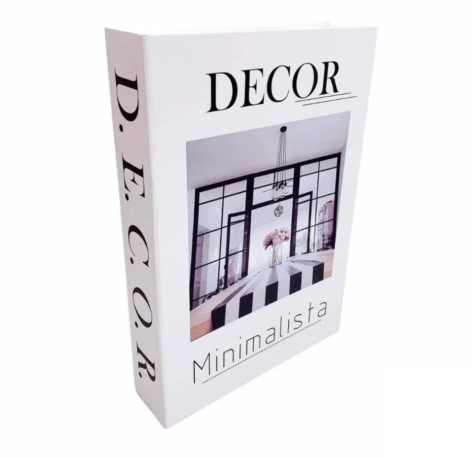 Conjunto 3 Livros Caixa Organizadora Porta Objetos Decorativo Minimalista Grécia - 6