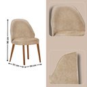 Ver imagem 4 de Mesa de Jantar Suiça 220cm Madeira Tampo Laminado Orgânico Milano / Imbuia Nat.