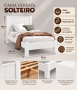 Ver imagem 3 de Cama Solteiro Versatil 100% MDF Cor Branco