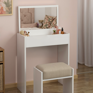 Escrivaninha Suporte Computador Home Office Mesa Penteadeira Aparador Organiza Decora Gaveta Quarto