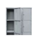 Ver imagem 2 de Armário Roupeiro de Aço 15 Portas para Vestiário Academia Locker Cinza