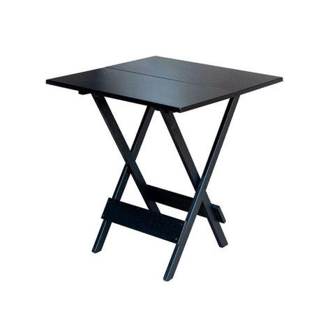 Mesa para Pizzaria Dobrável de Madeira 60x60 - Preto