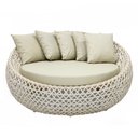 Ver imagem 1 de Sofa Chaise Concha Redonda Corda Náutica Varanda Piscina