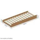 Ver imagem 2 de Cama Auxiliar para Beliche Aria Casatema MadeiraOriginals Marrom/Nogueira
