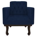 Ver mais imagens de Kit Diva Recamier Juliana 160cm Lado Direito e 01 Poltrona Classic Suede Azul Marinho - Amarena