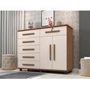 Ver imagem 6 de Cômoda 6 Gavetas 2 Portas Gran Luxo Rovere e Off White