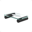 Ver imagem 1 de Saboneteira para Banheiro Suporte Porta Sabonete em Barra Grego Metal Preto Fosco Modelo Patmos