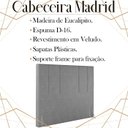 Ver imagem 3 de Cabeceira Queen 158 cm Madrid Veludo Cinza Soon