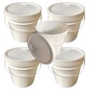 Ver imagem 1 de Balde 5 Litros com Alça Plástica e Tampa Lacre - 5 Peças